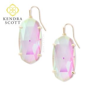KENDRA SCOTT BLUSH DICHROIC GLASS EARRINGS ESME ✨